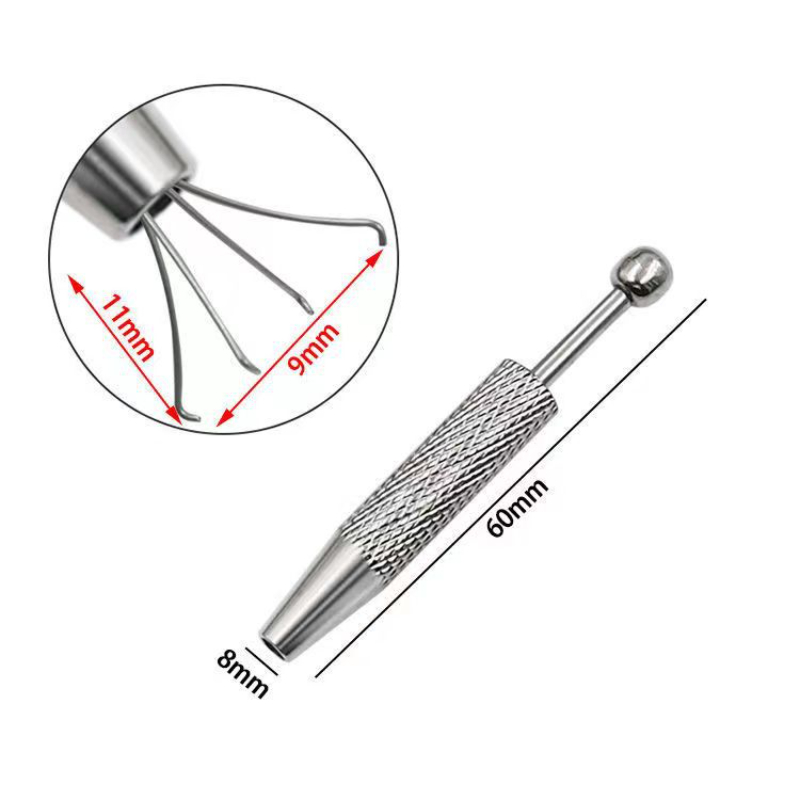 Body Jewelry Holder - Mini 4 Claws Jewelry Beads Tweezer