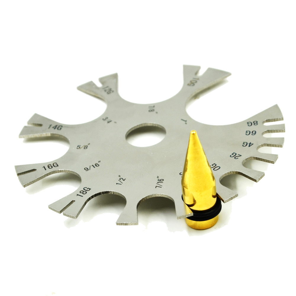 Stainless Steel Gauge Wheel Be - Body Jewelry Gauge To Mm recensione e prezzo