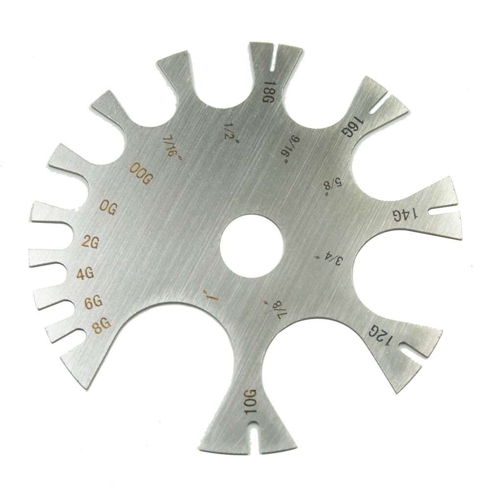 Stainless Steel Gauge Wheel Be - Body Jewelry Gauge To Mm recensione e prezzo