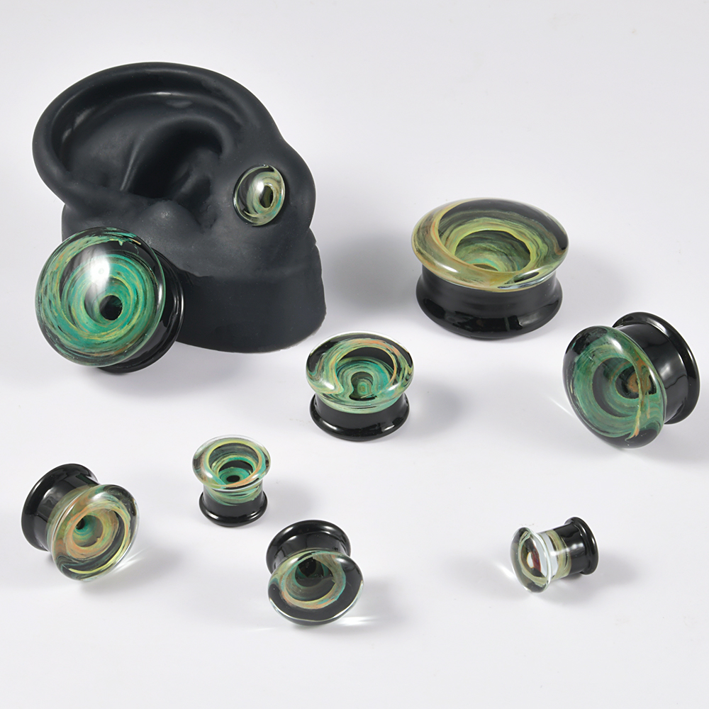 Pair Quality Glass Vortex Ear  - Body Piercing Quality Jewelry recensione e prezzo