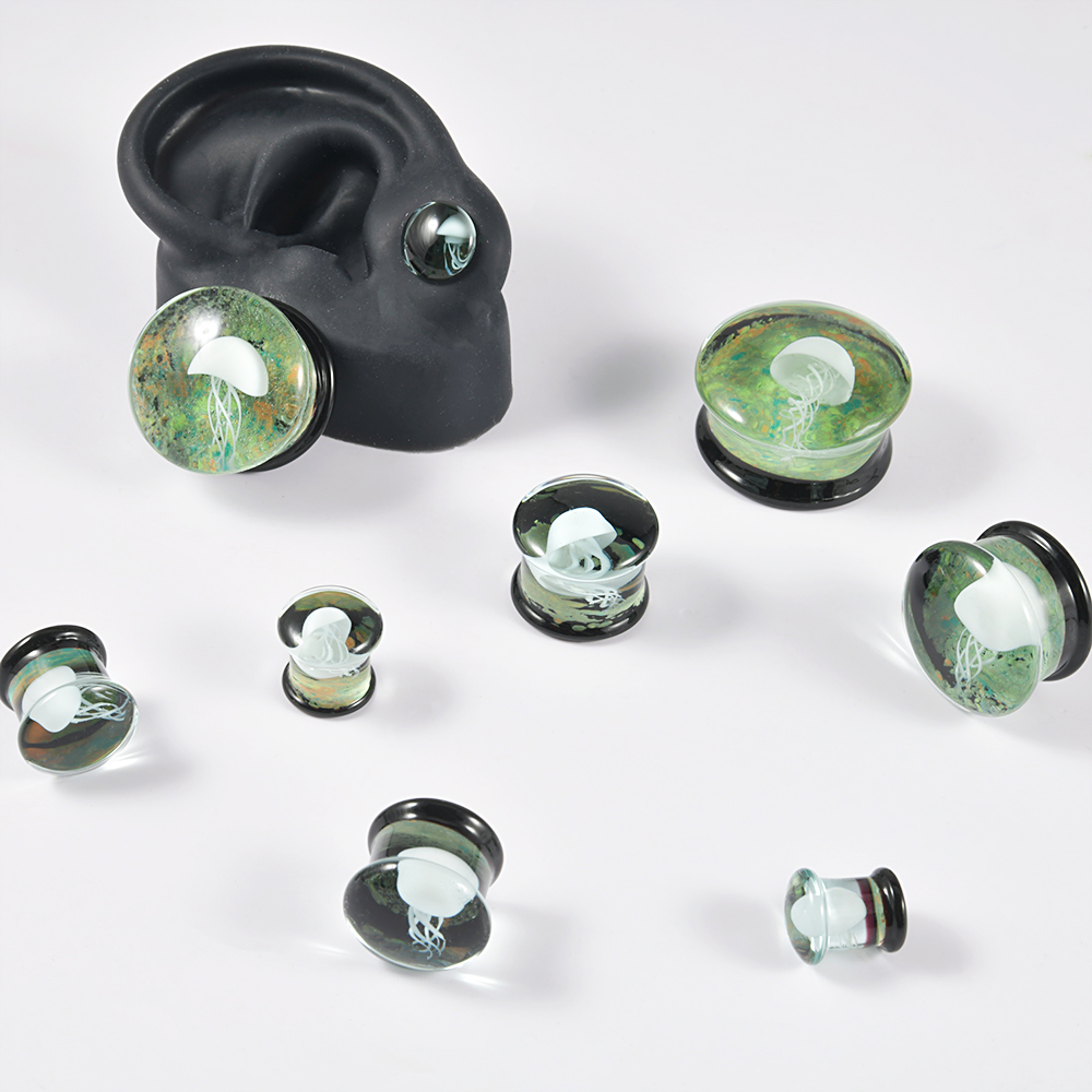 Pair Quality Glass Vortex Ear  - Body Piercing Quality Jewelry recensione e prezzo