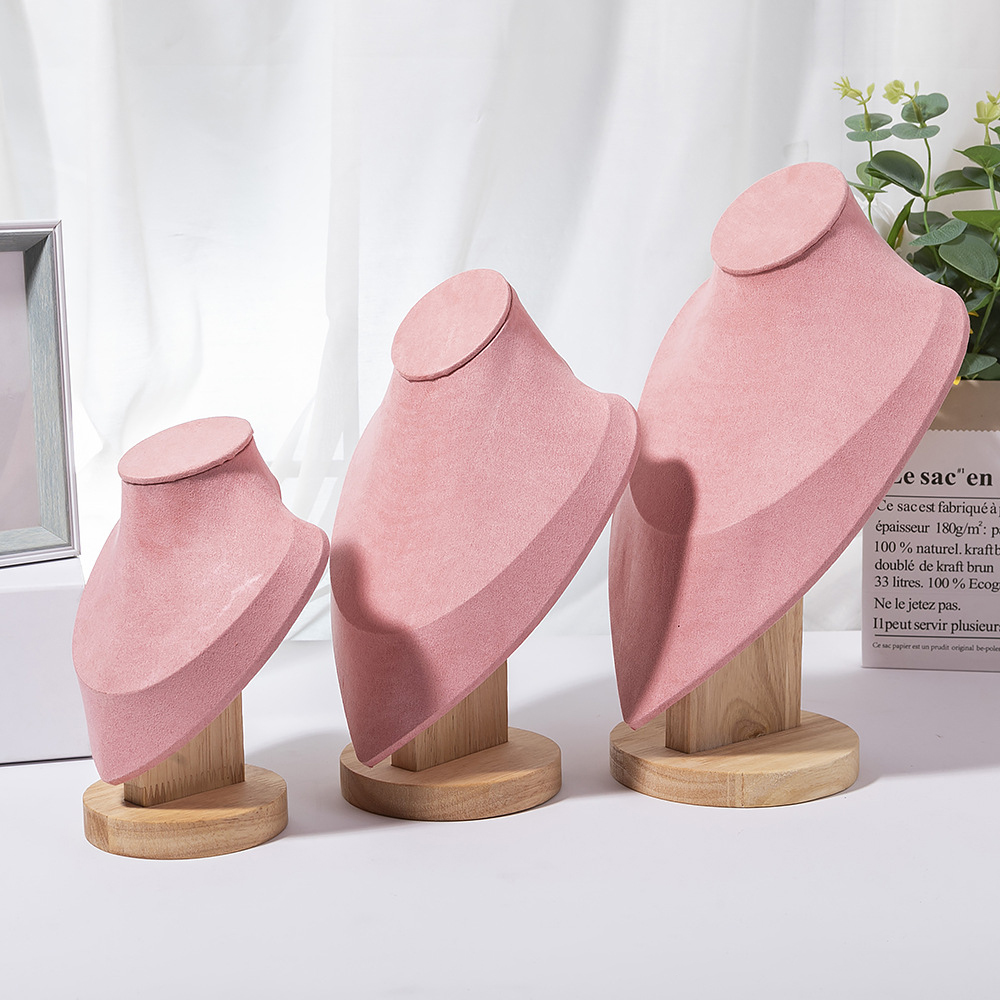 1pc Wooden Mannequin Bust Neck - Body Jewelry Holder recensione e prezzo