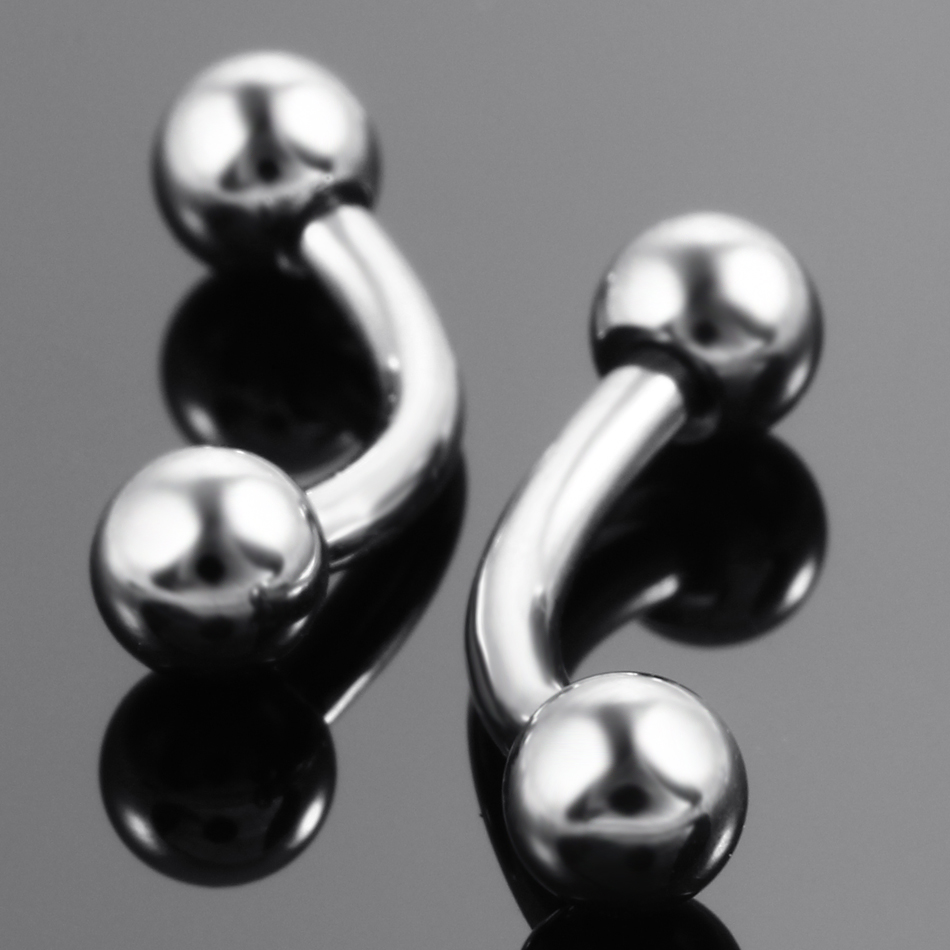 10Pcs/lot Steel Eyebrow Banana - Eyebrow Curved Barbell recensione e prezzo
