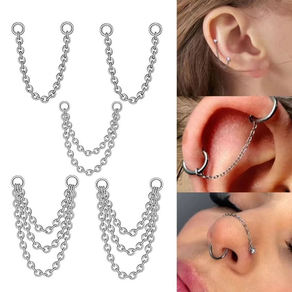 Titanium Nose Chain Three Laye - Body Jewelry Piercing recensione e prezzo