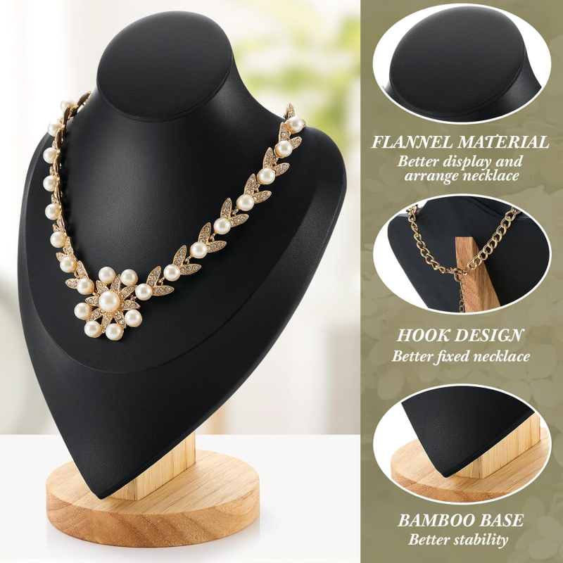 Necklace Display Stand Bamboo  - Body Jewelry Holder recensione e prezzo