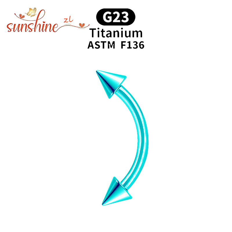 1PC G23 Titanium Spike Curved  - Eyebrow Curved Barbell recensione e prezzo