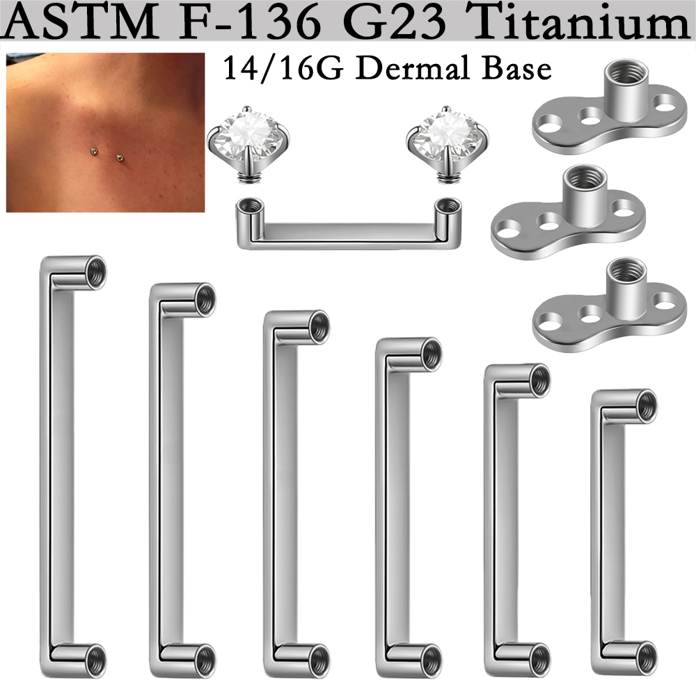 5/1PCS G23 Titanium Surface Pi - Body Jewelry Dermal recensione e prezzo