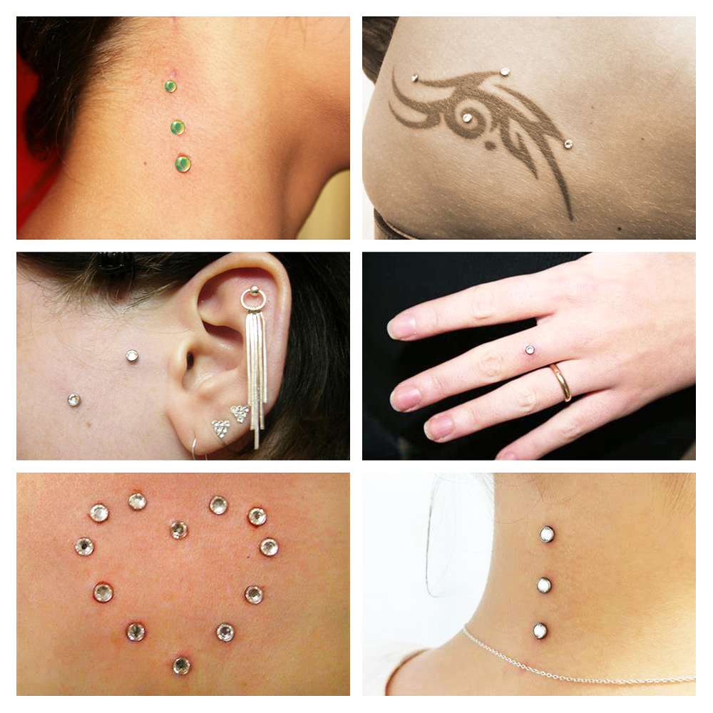 5/1PCS G23 Titanium Surface Pi - Body Jewelry Dermal recensione e prezzo