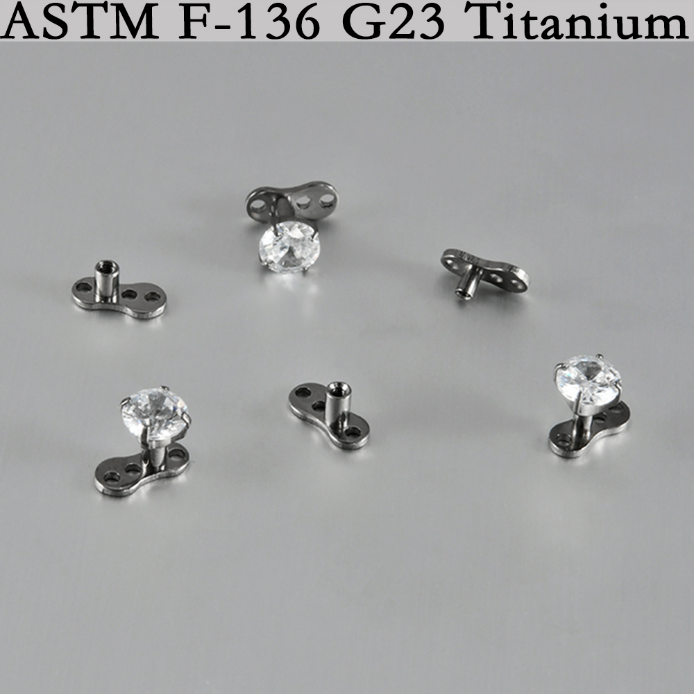 5/1PCS G23 Titanium Surface Pi - Body Jewelry Dermal recensione e prezzo