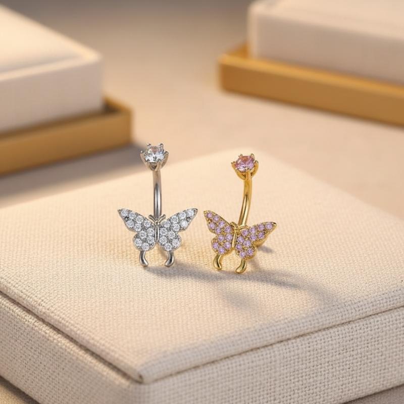Butterfly Zircon Belly Button  - Body Piercing Quality Jewelry recensione e prezzo