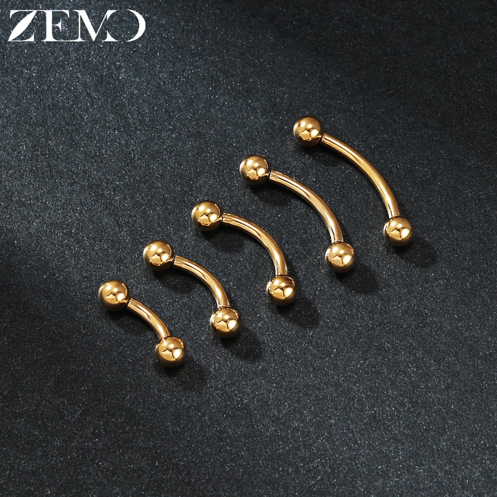 ZEMO 1PC 14/16G Stainless Stee - Eyebrow Curved Barbell recensione e prezzo