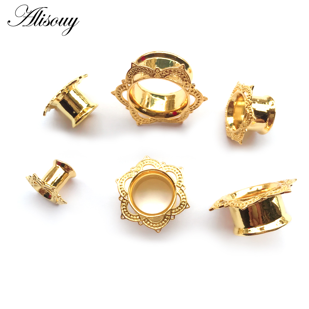 Alisouy 2 PCS Gold Color Plug  - Body Jewelry Gauge To Mm recensione e prezzo