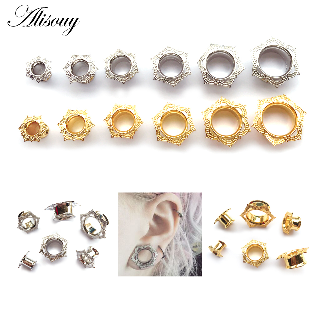 Alisouy 2 PCS Gold Color Plug  - Body Jewelry Gauge To Mm recensione e prezzo