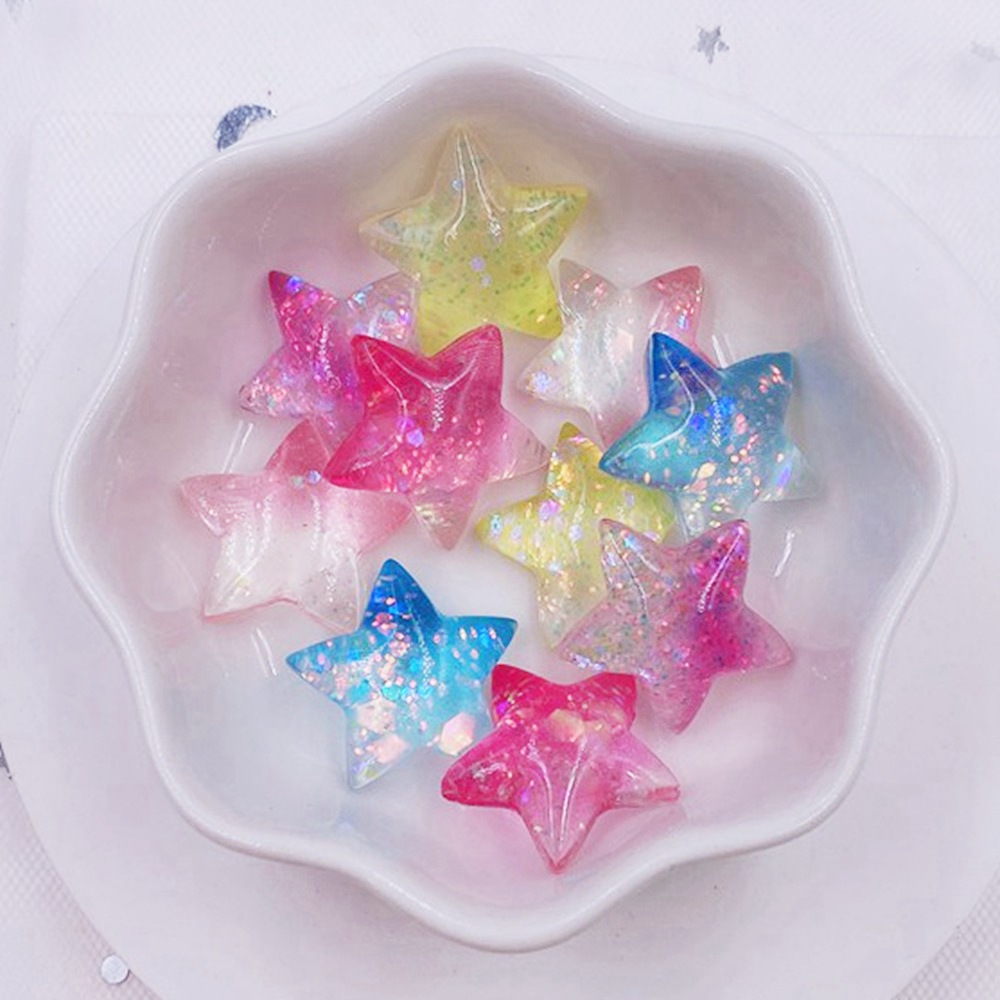 12pcs Resin Colorful Cute Shni - Star Flat Back recensione e prezzo