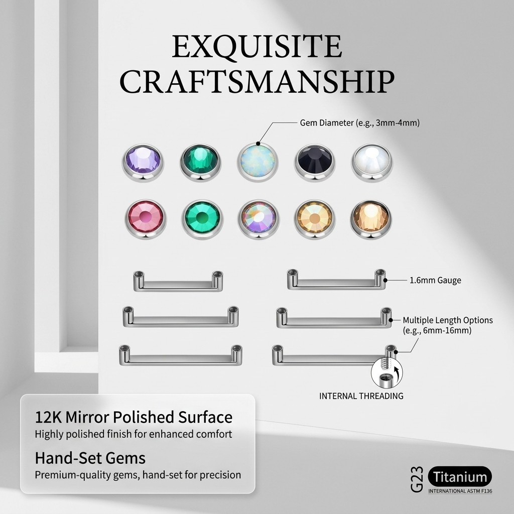 Tiny Minimalist F136 Titanium  - Body Jewelry Dermal recensione e prezzo