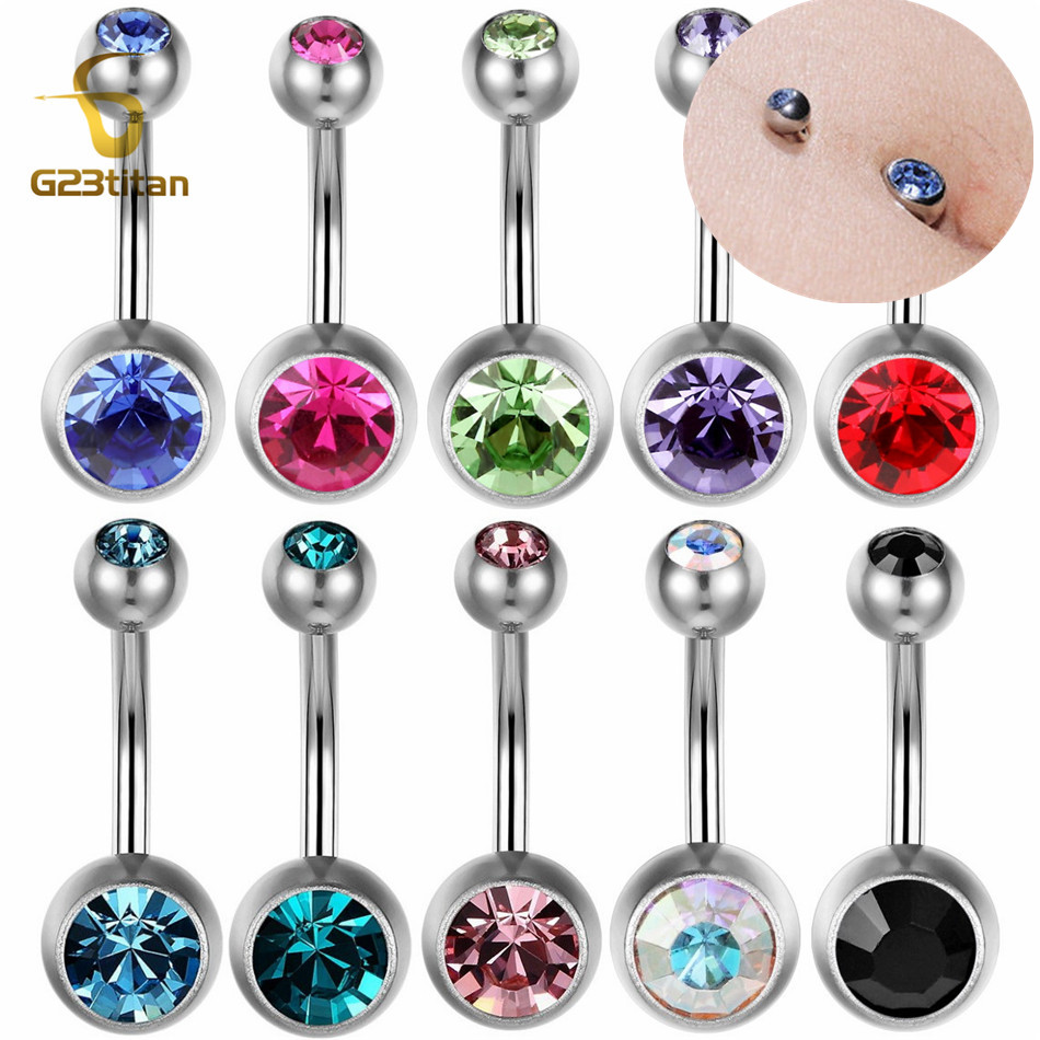 G23Titian 14G 8mm 10mm 12mm Su - Belly Bar Titanium recensione e prezzo
