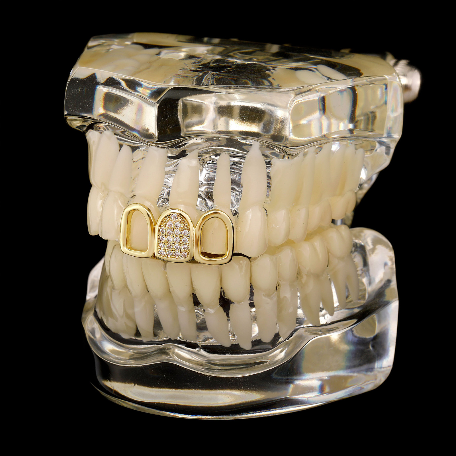 Rhinestone Teeth Cover Gold Pl - Body Jewelry Piercing recensione e prezzo
