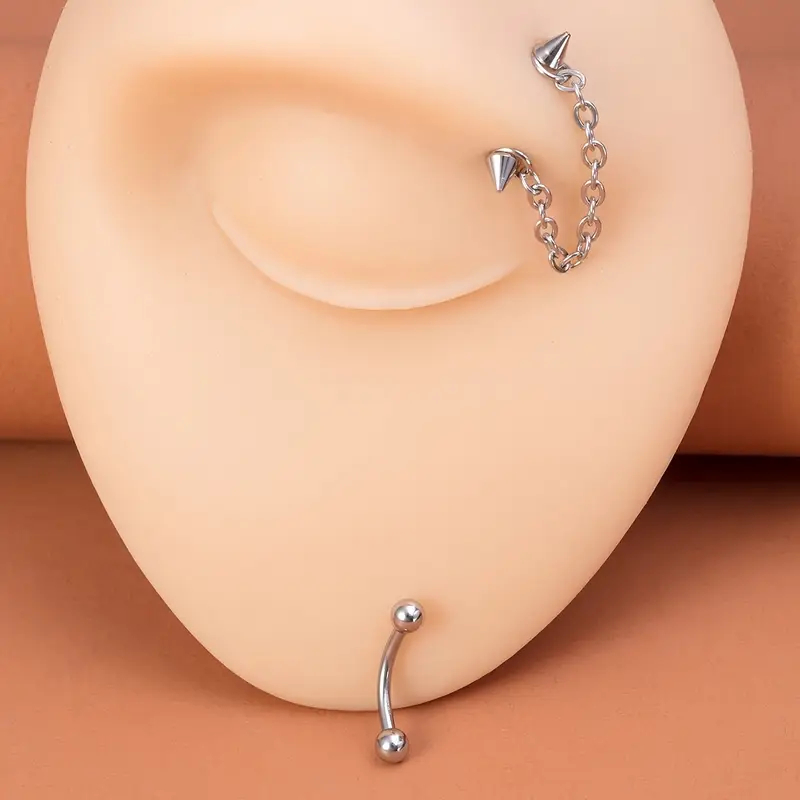 2pcs Stainless Steel Curved Ba - Eyebrow Curved Barbell recensione e prezzo