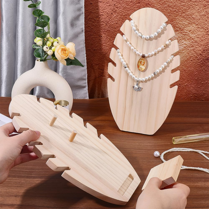 Walnut Wood Detachable Mannequ - Body Jewelry Holder recensione e prezzo