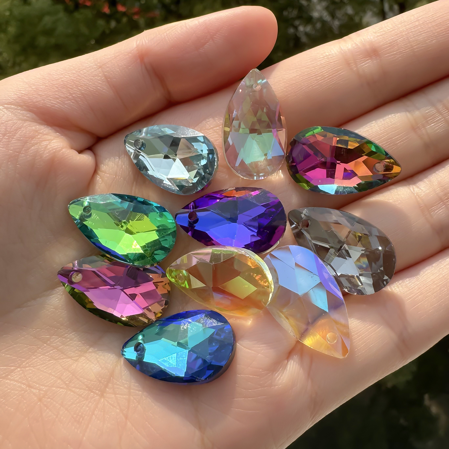 8pcs 13x22mm Single Hole Glass - Body Jewelry Piercing recensione e prezzo