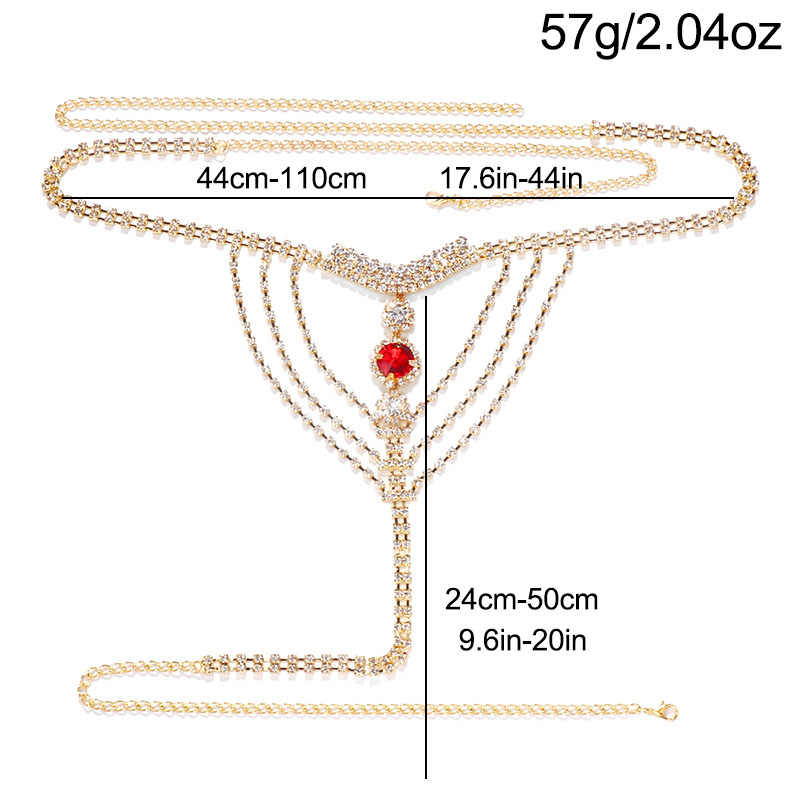 Crystal Rhinestone Body Chain  - Body Jewelry Women recensione e prezzo