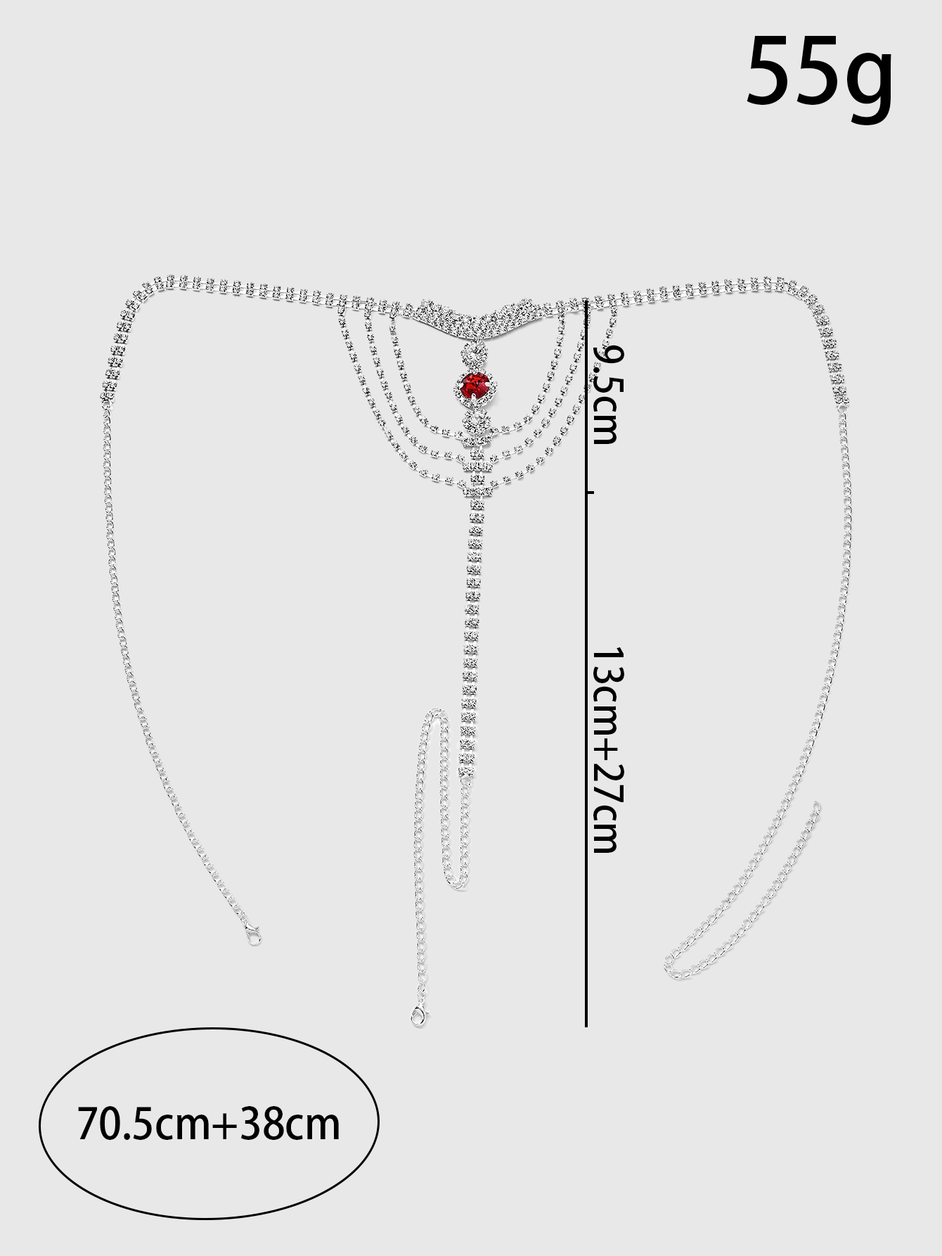 Crystal Rhinestone Body Chain  - Body Jewelry Women recensione e prezzo