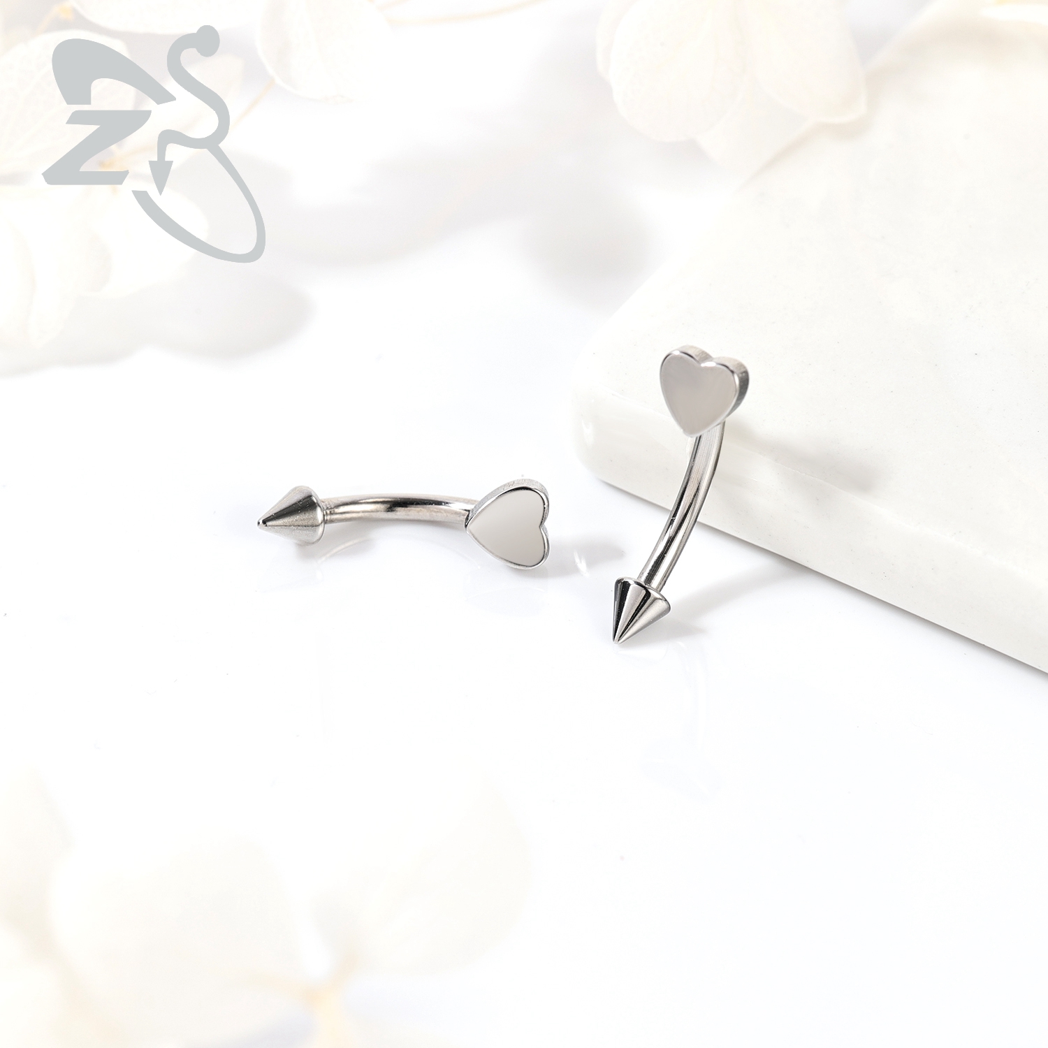 ZS 1PC 16G/18G Star Heart Cros - Eyebrow Curved Barbell recensione e prezzo
