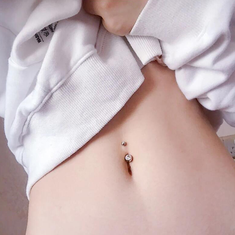1PC G23 Titanium 14G Gold Colo - Belly Bar Titanium recensione e prezzo