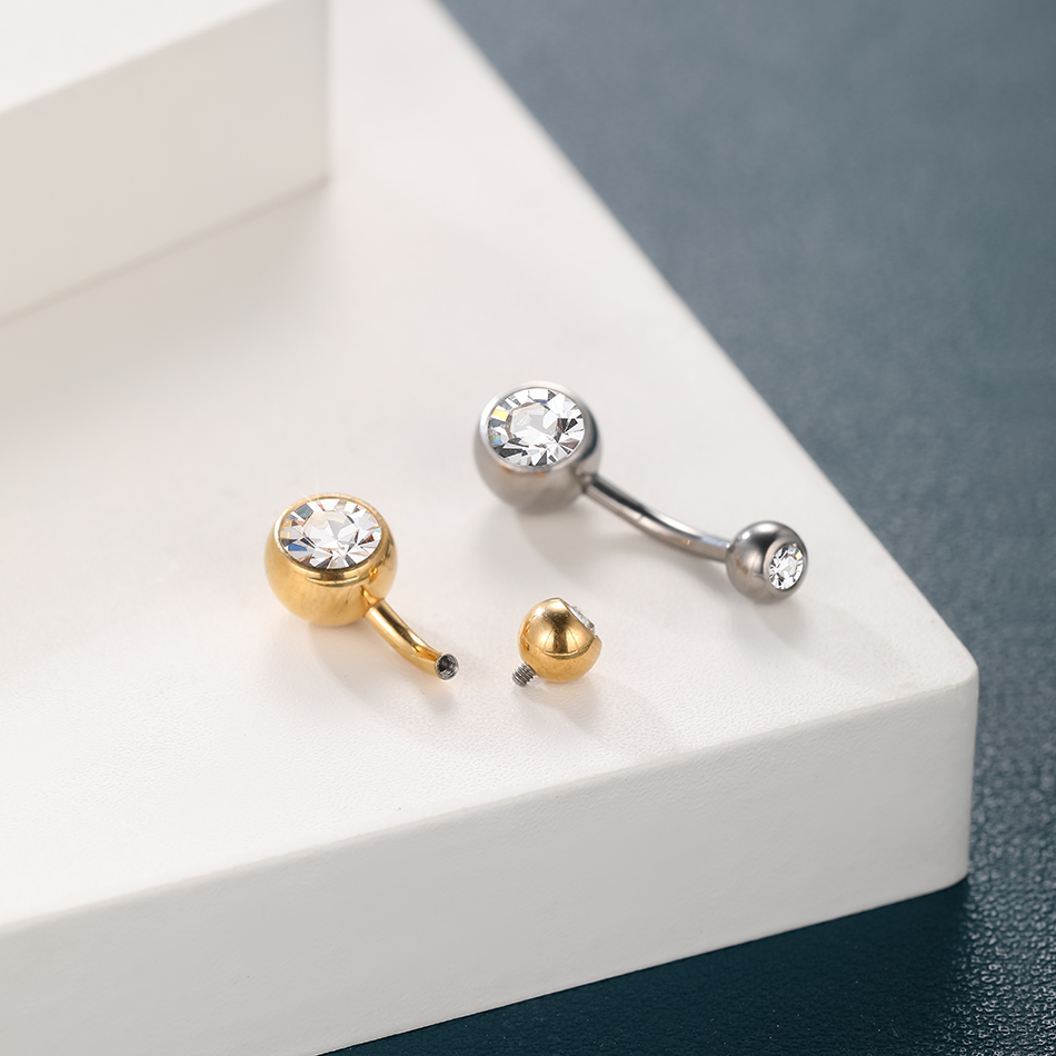 1PC G23 Titanium 14G Gold Colo - Belly Bar Titanium recensione e prezzo