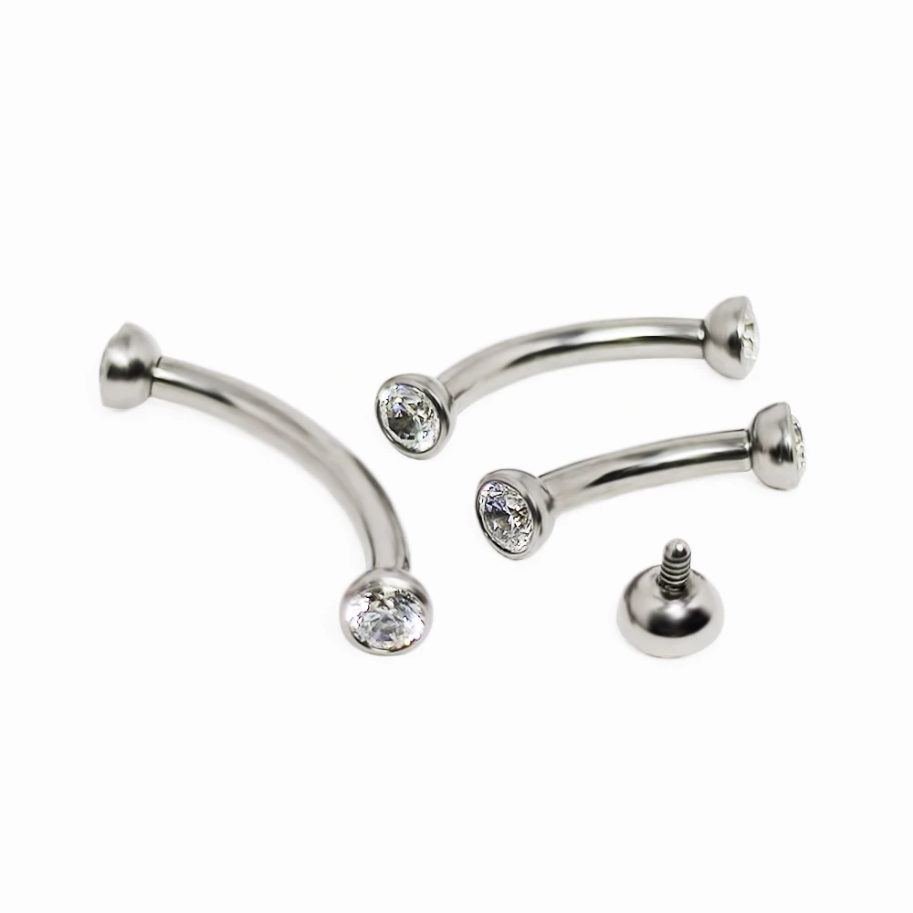 F136 Titanium Piercings Eyebro - Eyebrow Curved Barbell recensione e prezzo