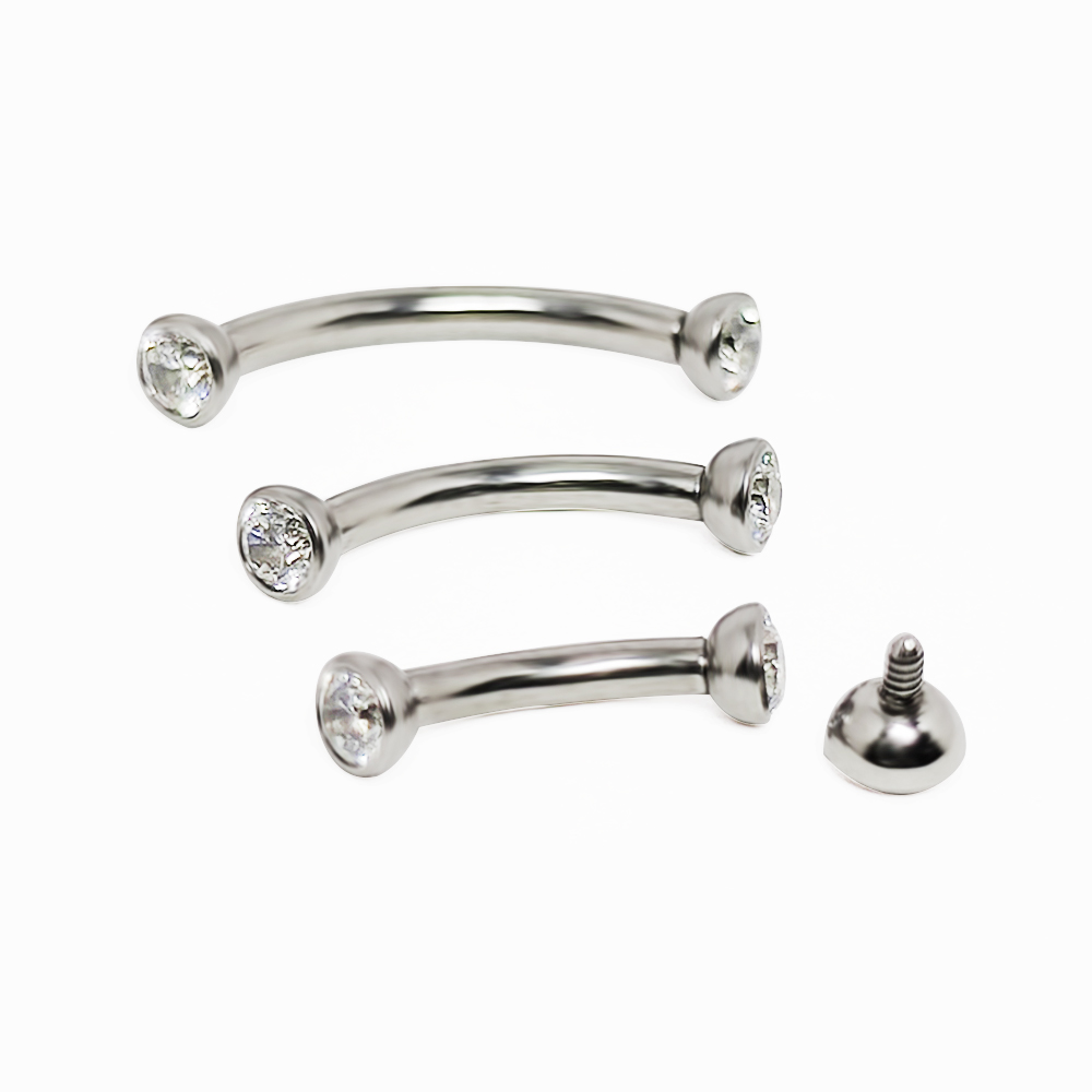 F136 Titanium Piercings Eyebro - Eyebrow Curved Barbell recensione e prezzo