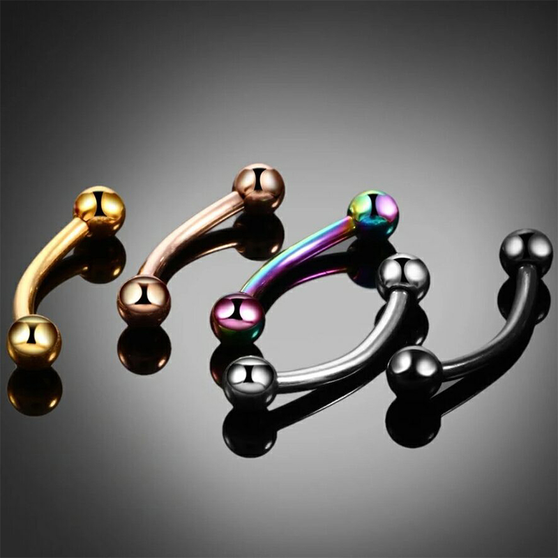 20pc/set Steel Eyebrow Banana  - Eyebrow Curved Barbell recensione e prezzo