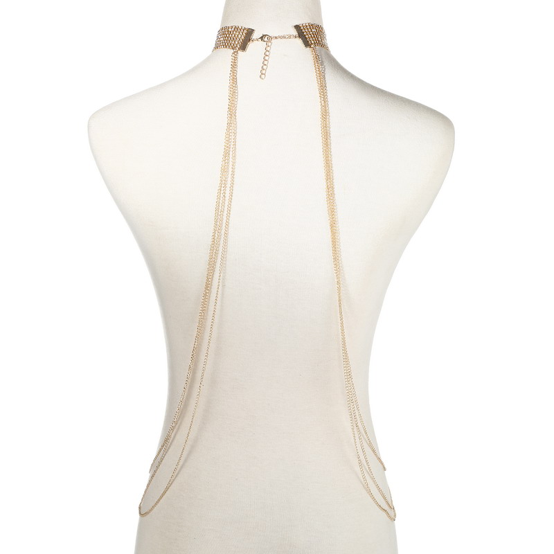 Gold Color Body Chain Women  R - Body Jewelry Sale recensione e prezzo