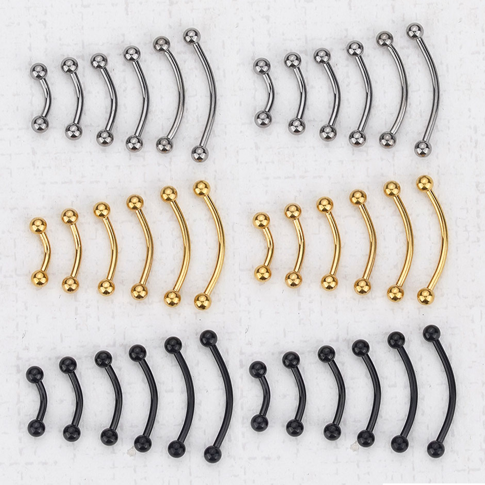 1pc Titanium Ball Eyebrow Pier - Eyebrow Curved Barbell recensione e prezzo