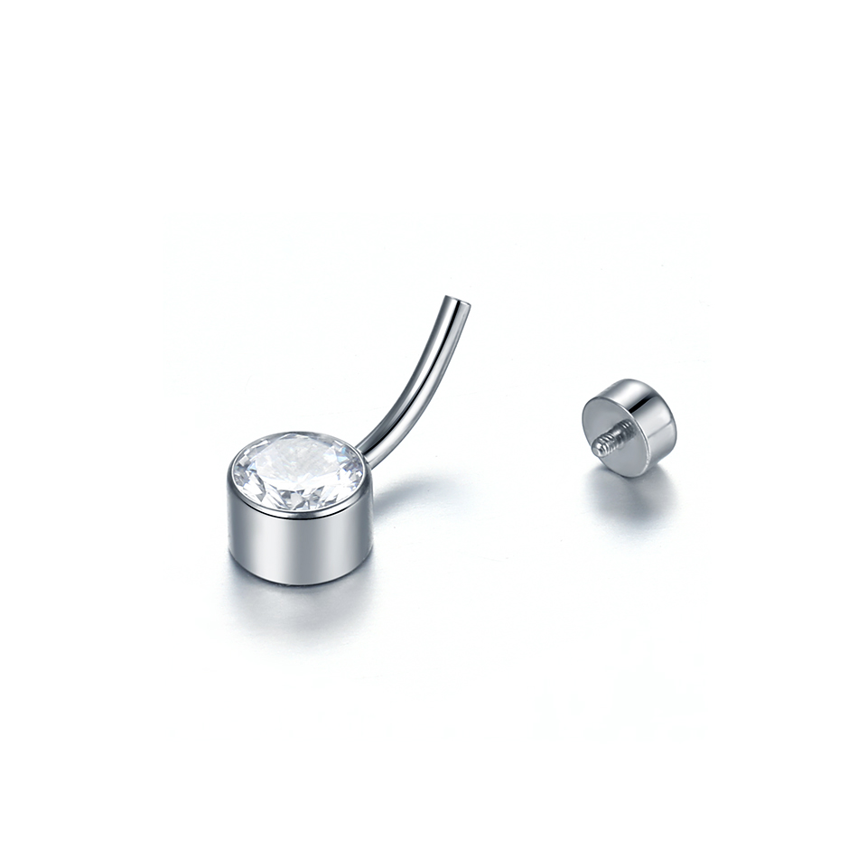 5/10Pcs Titanium Belly Button  - Belly Bar Titanium recensione e prezzo
