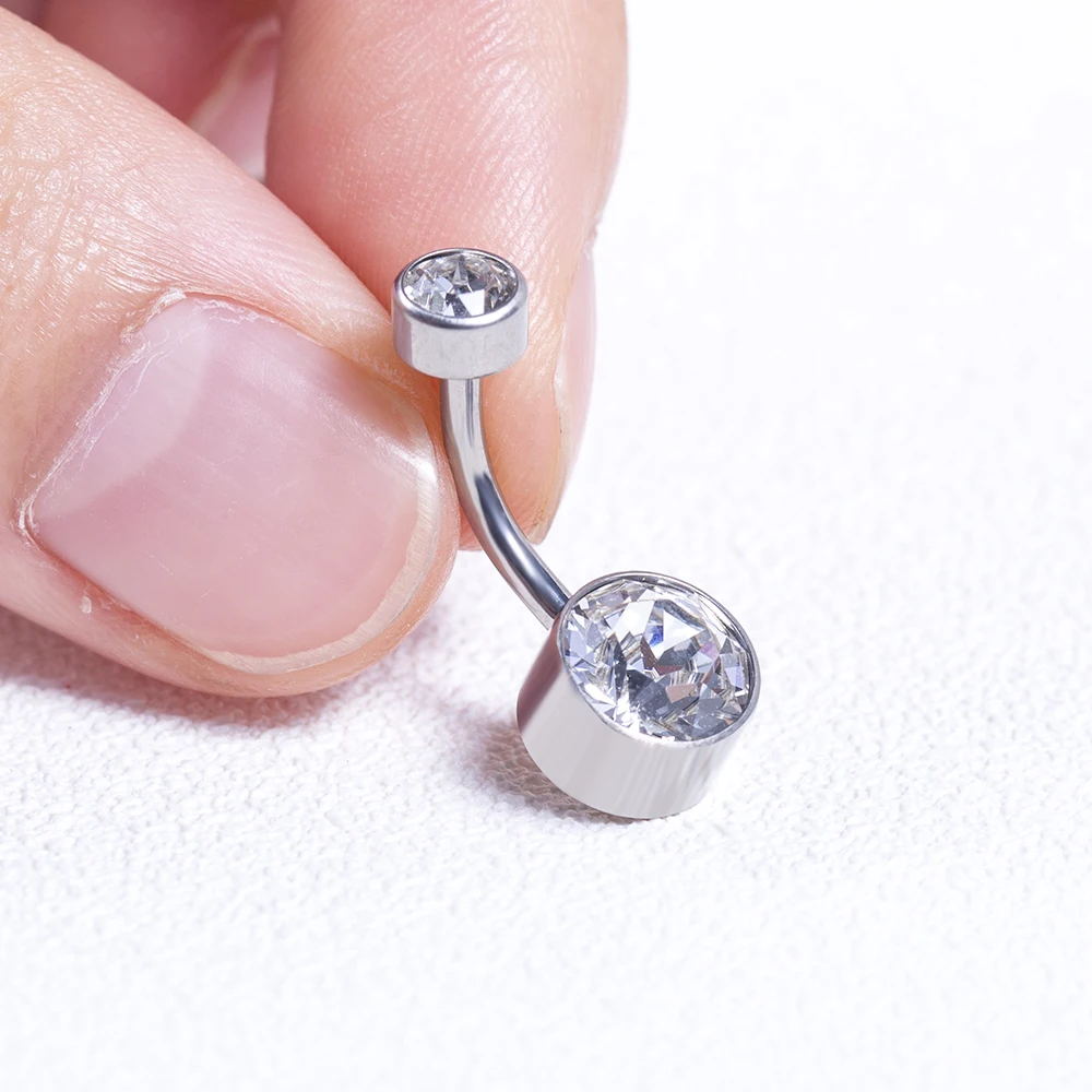 5/10Pcs Titanium Belly Button  - Belly Bar Titanium recensione e prezzo