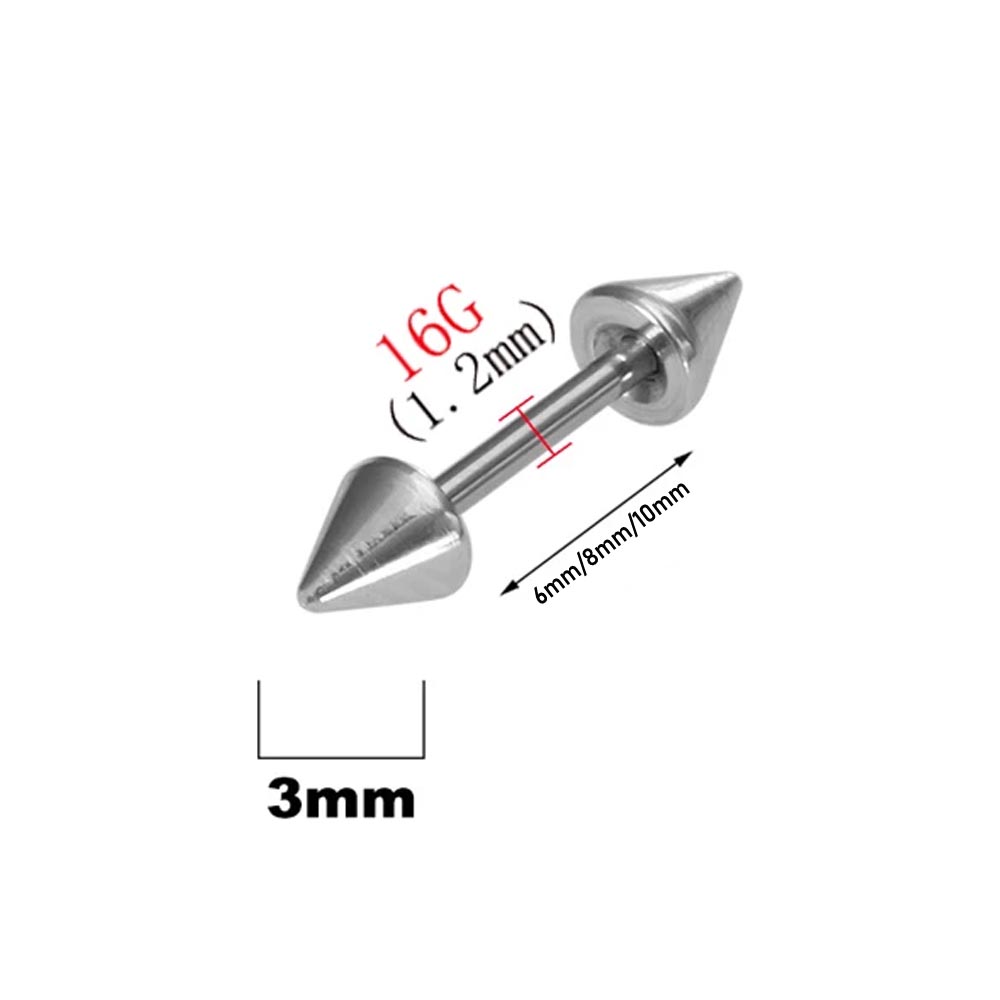 2Pcs 16G Spike Eyebrow Piercin - Eyebrow Curved Barbell recensione e prezzo