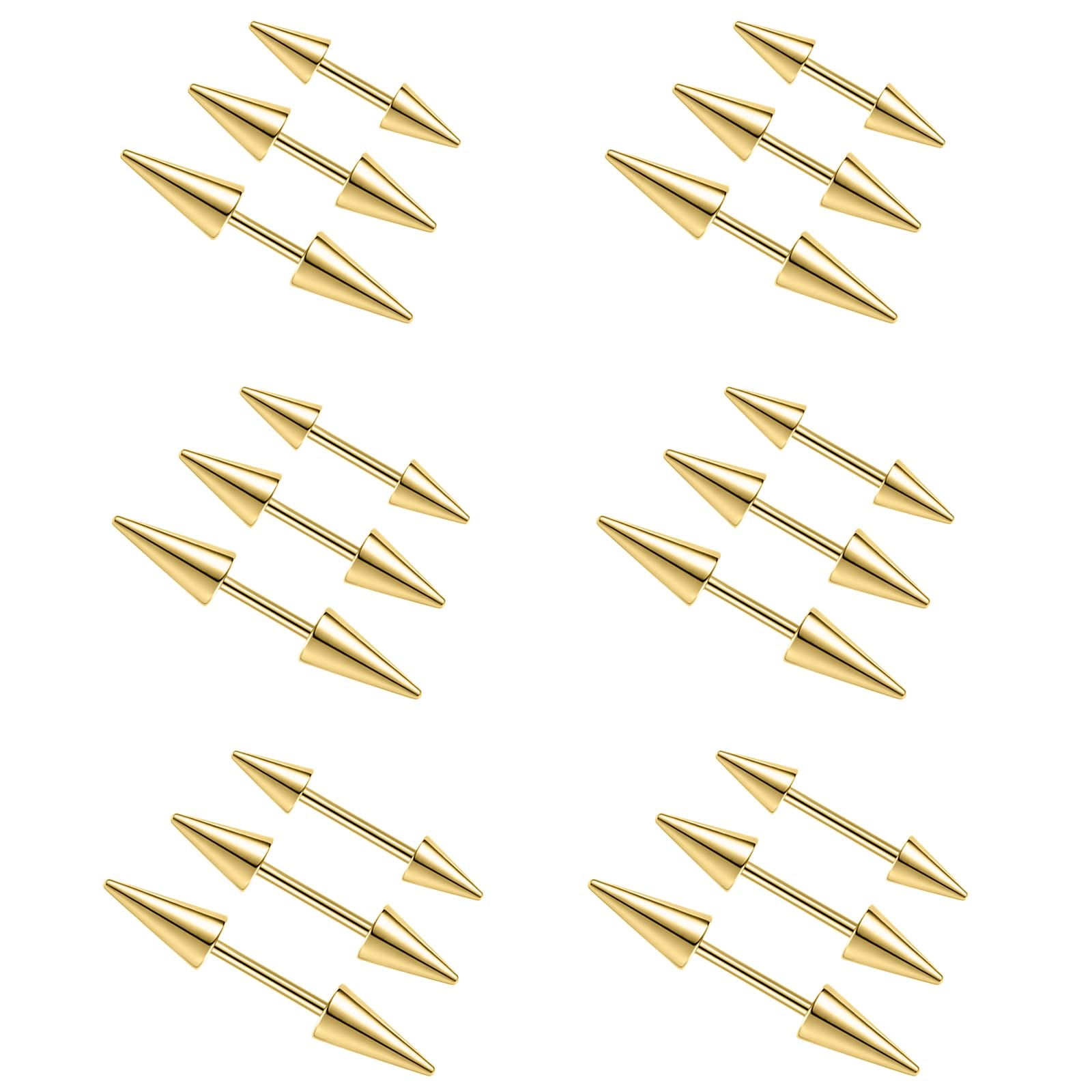 2Pcs 16G Spike Eyebrow Piercin - Eyebrow Curved Barbell recensione e prezzo