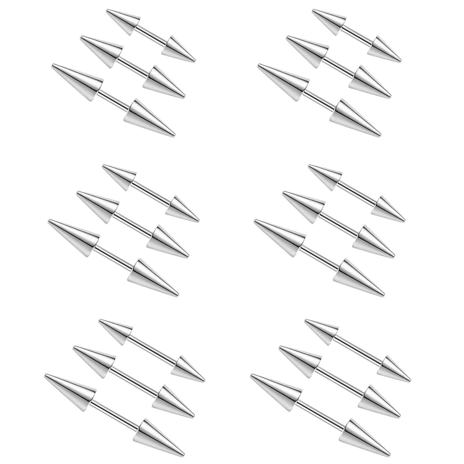 2Pcs 16G Spike Eyebrow Piercin - Eyebrow Curved Barbell recensione e prezzo