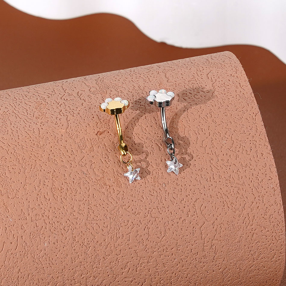 1pc Titanium Cat Paw Eyebrow P - Belly Bar Titanium recensione e prezzo