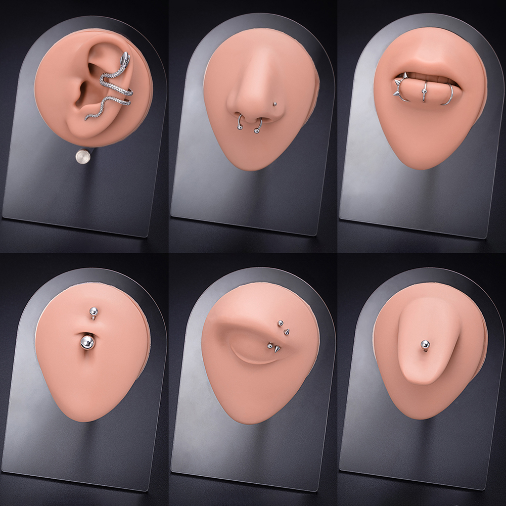 1pc Silicone Human Mouth Nose  - Body Jewelry Holder recensione e prezzo