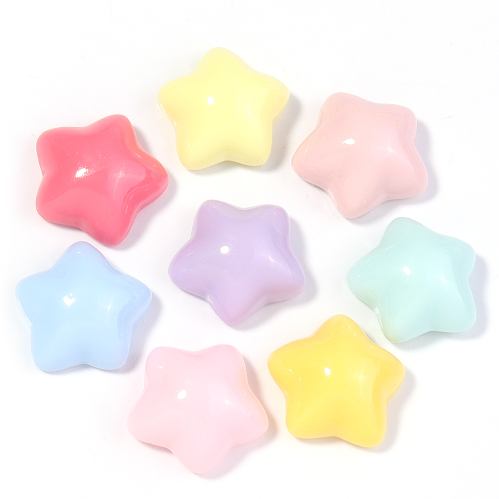 50pcs/lot 16mm Colorful Star R - Star Flat Back recensione e prezzo