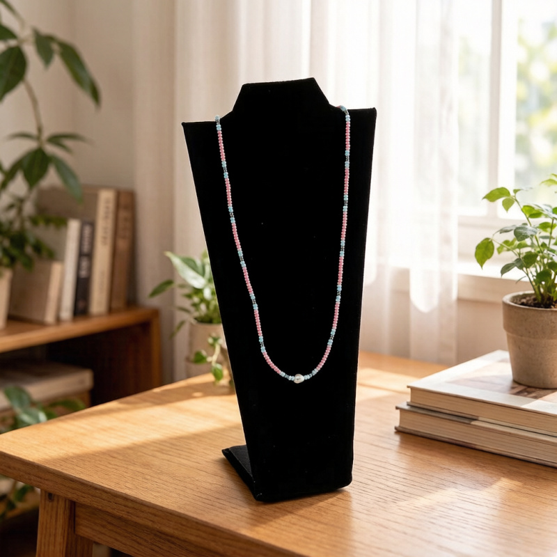 Velvet Necklace Display Stand, - Body Jewelry Holder recensione e prezzo