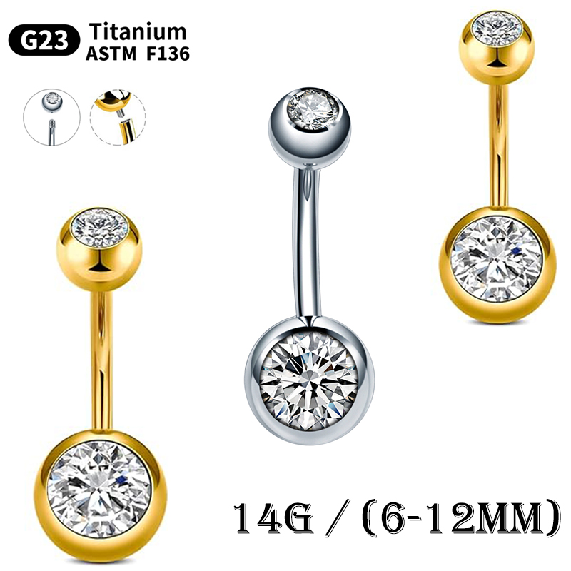 10Pcs/lot G23 Titanium Belly B - Belly Bar Titanium recensione e prezzo