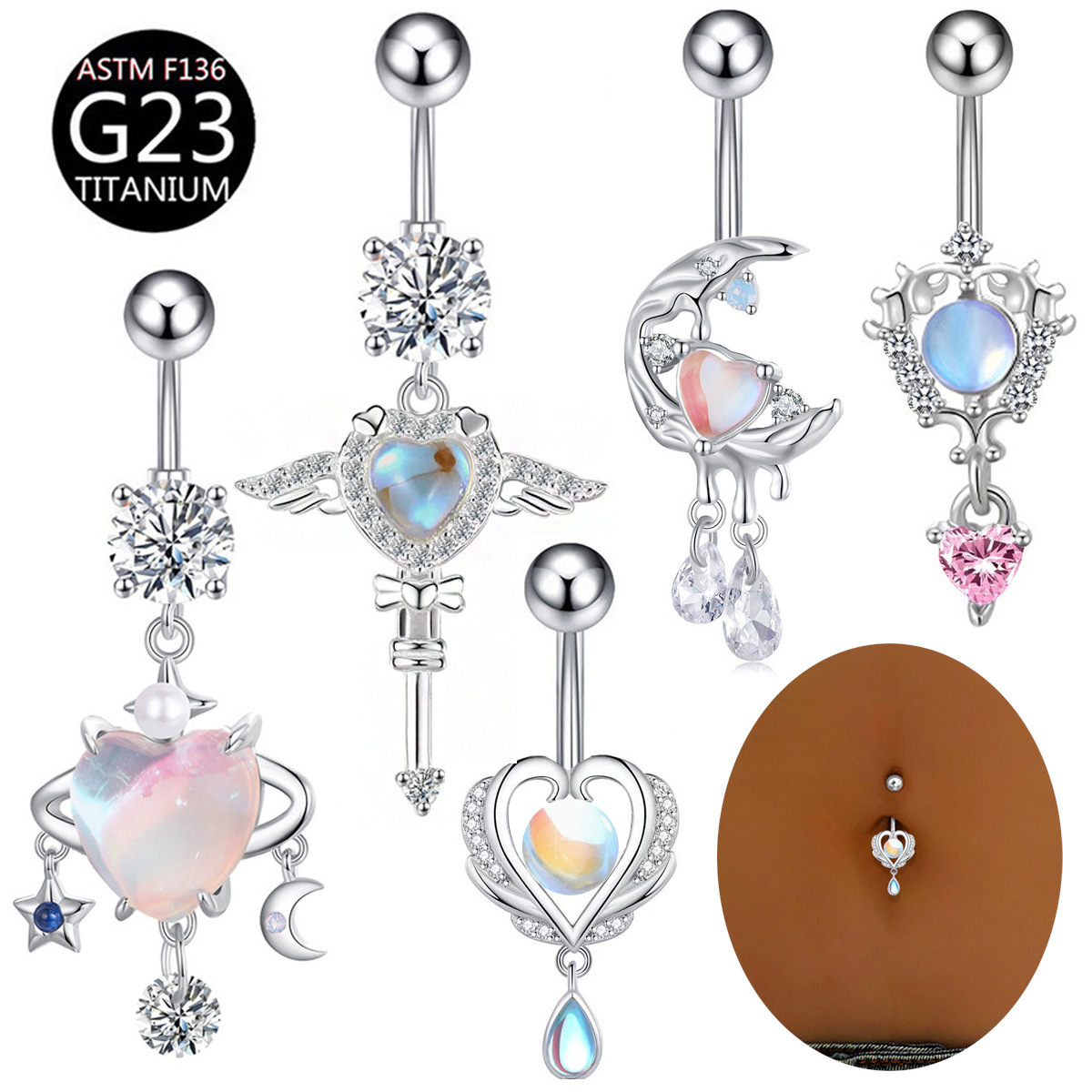 G23 Titanium Pin Belly Button  - Belly Bar Titanium recensione e prezzo