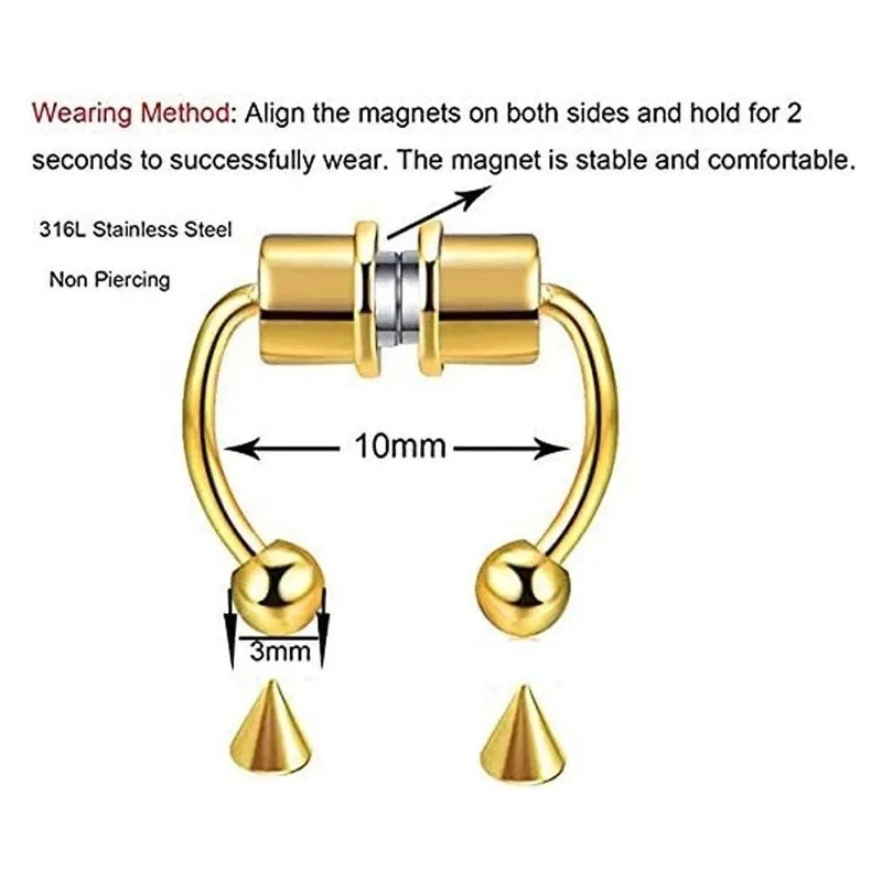 1/2/3/4/5Pcs Stainless Steel M - Body Jewelry Wholesale recensione e prezzo