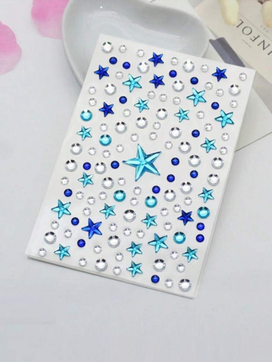 Blue Star And Crystal Face Gem - Body Jewelry Piercing recensione e prezzo