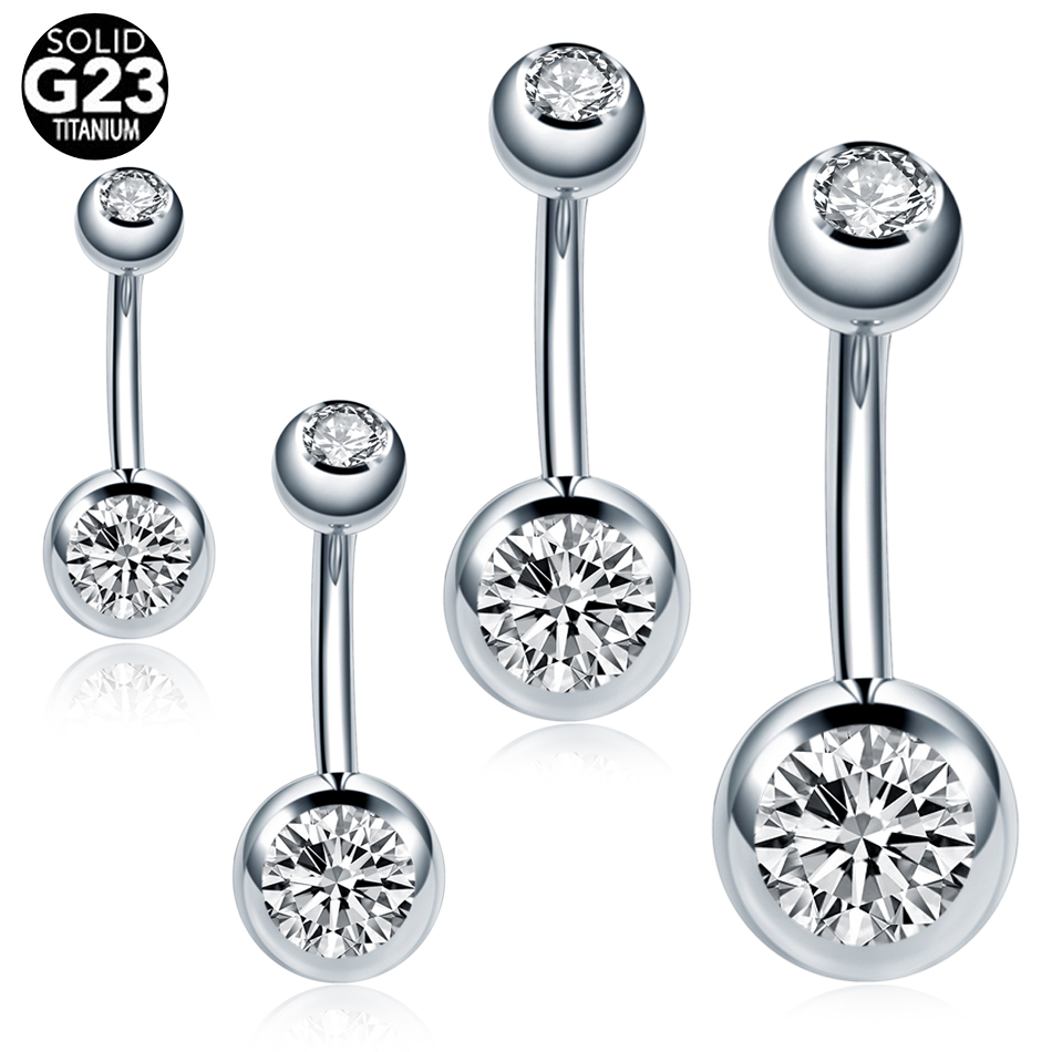 10Pcs /Lot 14G Titanium Navel  - Belly Bar Titanium recensione e prezzo