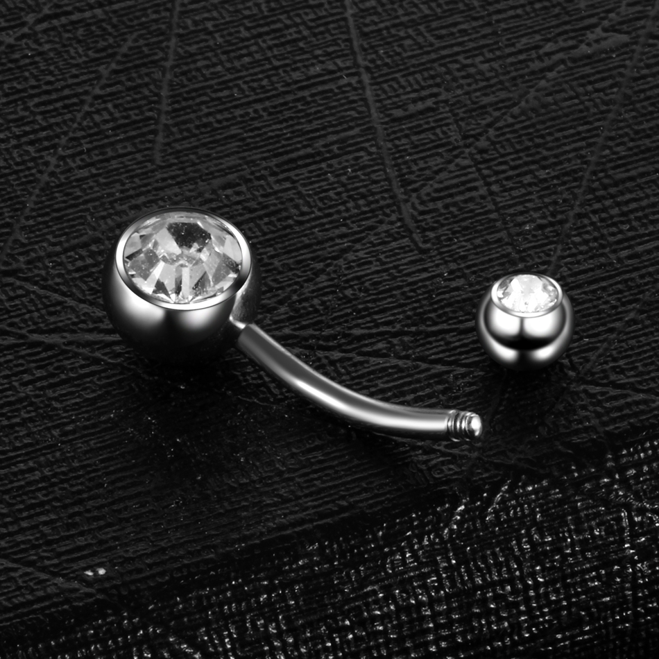 10Pcs /Lot 14G Titanium Navel  - Belly Bar Titanium recensione e prezzo