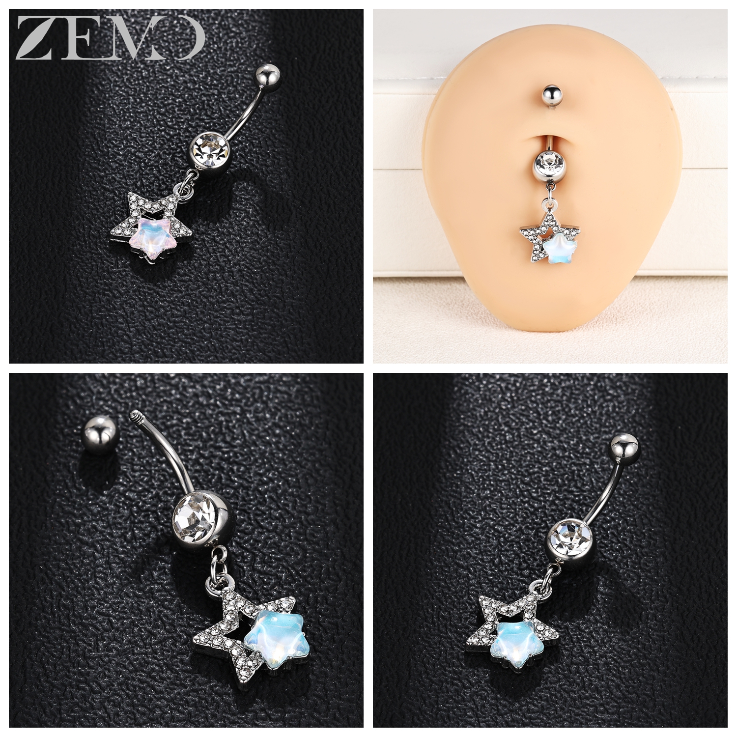 ZEMO 1 Piece 14G Sexy Belly Bu - Belly Bar Titanium recensione e prezzo